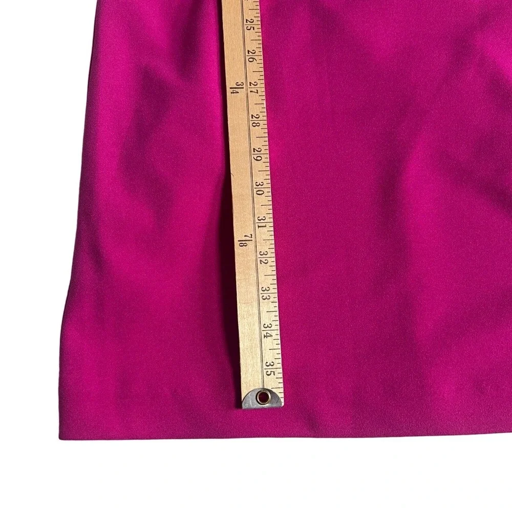 Badgley Mischka Hot Pink One-Shoulder Mini Dress